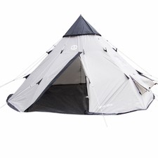 Tahoe Gear Bighorn 4-Person 10 foot Teepee Shaped Camping Tent | TGT-BIGHORN-4
