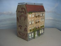 H0 Pola Stadthaus gealtert patiniert Diorama