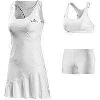 Adidas by Stella McCartney ASMC CU Barricade Dress Tennis Kleid weiß Tenniskleid