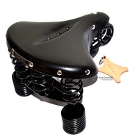 Sattel LEPPER Primus 214 Damen Ledersattel ,Federsattel Hollandsattel