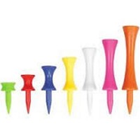 Vollständiges Set von Kunststoff-burg-Golf-Tees - 7 Verschiedene Länge Tees Pro