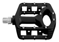  BMX  ALU  BMX  Pedale  schwarz 9/16 Zoll Aluminium Paar 386 gramm mit Pins