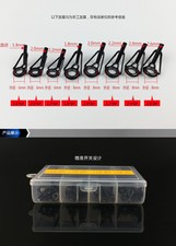 Ceramic! 80Pcs/Box Fishing Rod Parts Tip Tops Repair Fishing Guides 8 Sizes
