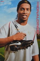 RONALDINHO - A3 Poster (ca. 42 x 28 cm) - Fußball Clippings Sammlung NEU