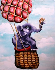 "Up Up And Away" Acrylic Painting by D. Rosendahl