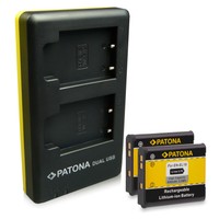 Dual Ladegerät + 2x Akku EN-EL19 für Nikon CoolPix S2500 | S3100 | S4100