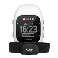 Polar A300 HR Fitness-Tracker weiß Pulsuhr mit Brustgurt Bluetooth