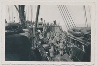 Foto Schiff-Soldaten-Bus Überfahrt Stettin-Oslo   2.WK  (W56)