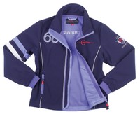 Covalliero Softshelljacke für Damen blau/lila, dunkelgrau/pink, lila Reitjacke