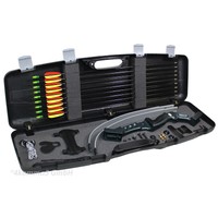 Poe Lang Recurvebogen SET Blue Knight Metallic Blau 28"/30 lbs RH + viel Zubehör