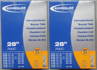 2 x Schwalbe Schlauch DV 17 DV17 28 Zoll Touring