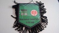 Wimpel Pennant Fanion WACKER Innsbruck - EINTACHT Frankfurt 1968/69