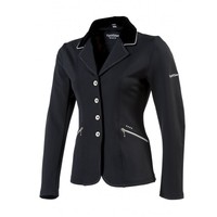Turnier Jacke Softshell Schwarz Equi Theme Soft White DAMEN