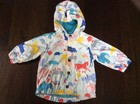EUC Mini Boden Baby Girls Animal Print Rain Jacket Lined 6-12 Months