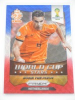  2014 Panini Prizm World Cup Stars Prizms Blue and Red Wave #21 Robin van Persie