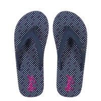ANIMAL WOMENS SWISH SLIM NAVY SOFT TOE POST FLIP FLOPS/BEACH SANDALS 6S/305/T18