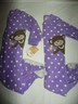 Carter's 2 Girls Sz 2T New Footed 1-Pc Sleepers Purple Princess Bear 2 SETS! NWT