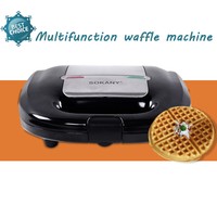 750W WAFFELEISEN - elektrischer Waffelmaker für 2 dicke belgische Waffeln fas