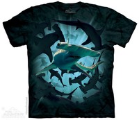The Mountain T-Shirt Gruppe kreisender Hammerhaie Taucher Hai S - 3XL