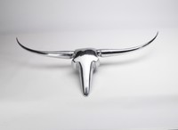 Deko ''Bulle'' S Aluminium poliert Geweih Aluminium 