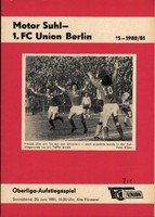 OL-AR 80/81 1. FC Union Berlin - Motor Suhl, 20.06.1981
