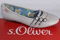 s.Oliver Ballerina Slipper Halbschuhe Pumps grau   NEU!!