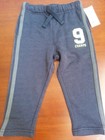 Baby Boy cotton blend sweatpants, Oshkosh, Navy/gray stripe, 18 mos