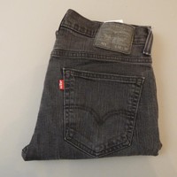 Mens Black LEVI STRAUSS 521 W32 L32 Vintage Slim Taper  Denim Jeans 521s #B1824