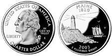 2 Coins = 2003 S Maine Silver Gem Proof 25c Quarters sh4