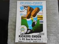 Kickers Emden - 1.FC Saarbrücken  19.8.92  Pokal 