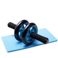 AB Wheel mit Knie Pad Bauchtrainer Roller Bauchroller Bauchmuskeltrainer Neu