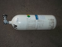 1 Dräger 5 Liter 5l  Sauerstoffflasche Sauerstoff  200 bar  3/4 Zoll  Tüv 2016 