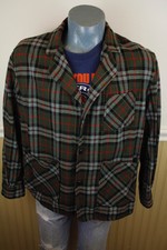 Vintage 60s Puritan Virgin Wool Plaid 49er Jacket, Large