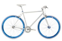 FIXIE FITNESSBIKE FIXED GEAR PEGADO WEISS-BLAU RH 53 CM  KS CYCLING 140R