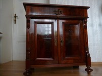 Antik Vertiko Halbschrank Kommode Mahagoni Louis Philip