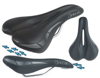 Velo Fahrradsattel City Trekking Herren Sattel 0-Zone Aussparrung schwarz NEU