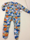 NWT Boy's Warm Footed Pjs Pajamas 18M Sports Bear