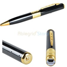 Gold Mini Spy Pen HD Video Recorder Hidden Pinhole Camera Camcorder DVR 1280X960