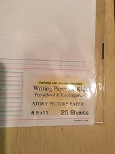 Writing Paper for Kids - Story Picture Paper - 11X 8.5 in, 20 lb, 25 sheets