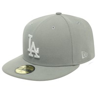 New Era Cap - BASIC LA Dodgers grau / weiss