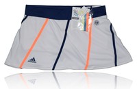 Adidas Damen Tennisrock Tennis Rock RG Roland Garros Skort weiss XS S M L 