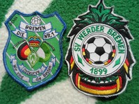 Zwei Aufnäher vom SV Werder Bremen 90`er Jahre SVW-Patch-Set 1899 für Kutte