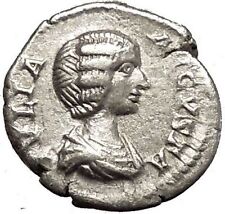 JULIA DOMNA 200AD Rare Ancient Silver Roman Coin Pietas Loyalty Cult i53151