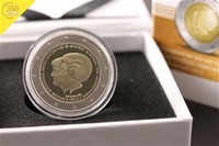 2 Euro Niederlande Double Portrait Thronwechsel Beatrix Alexander 2013 PP Proof