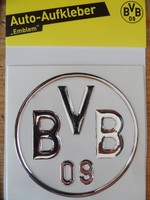 BVB Autoaufkleber Borussia Dortmund 3D Silber