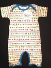 New Under the Nile Organic Cotton Short Sleeve Romper Size 12 months~Egyptian