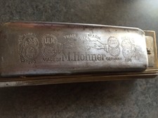 Hohner Super Chromonica -Chromatic Harmonica in the Key C-Ten Hole-Brass-prewar?