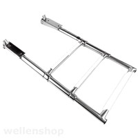 Edelstahl Teleskop Badeleiter 2 / 3 Stufen Bootsleiter Leiter rutschsicher Boot