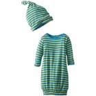 KICKEE PANTS 1437 NEW Green Bamboo Newborn Boys Stripes Sleep Sack Preemie BHFO