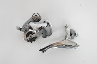 Shimano 600 Schalt-Set, Schaltwerk + Umwerfer, Anlötsockel, 2x8-fach,Rennrad (36